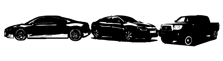 Famous Cars  Free Fonts Download