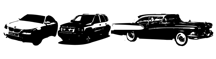 Famous Cars  Free Fonts Download