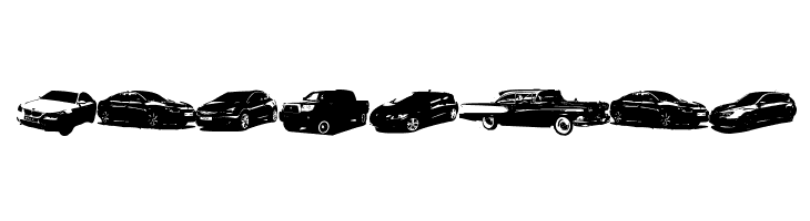 Famous Cars  Free Fonts Download