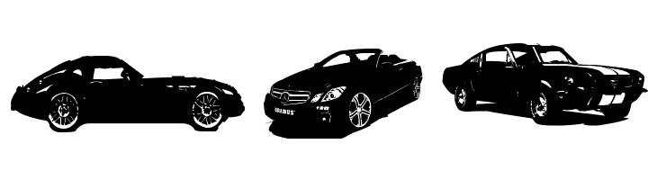 Famous Cars  Free Fonts Download
