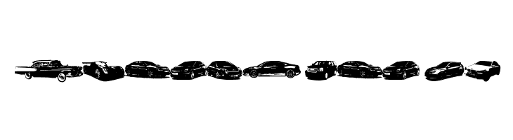 Famous Cars  Free Fonts Download