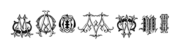 Intellecta Monograms Random Samples Five  Free Fonts Download