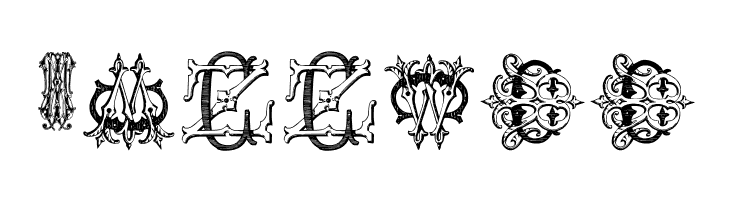 Intellecta Monograms Random Samples Five  Free Fonts Download