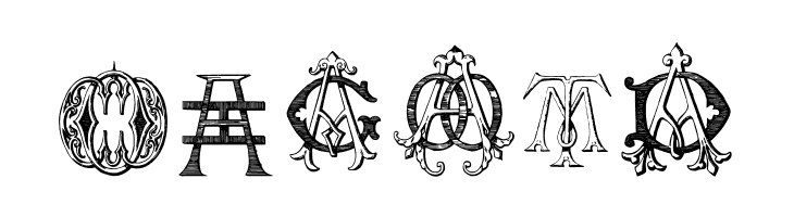 Intellecta Monograms Random Samples Five  Free Fonts Download