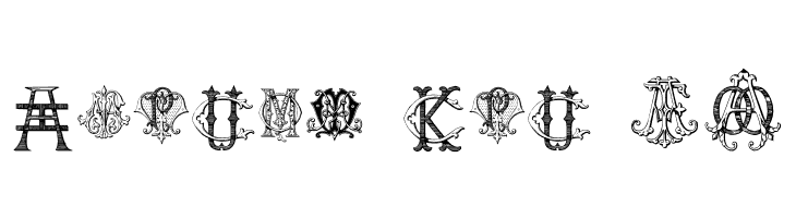 Intellecta Monograms Random Samples Five  Free Fonts Download