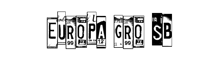 LicensePlates  Free Fonts Download