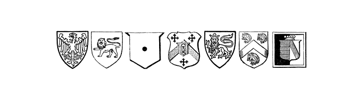 Blasons Free  Free Fonts Download