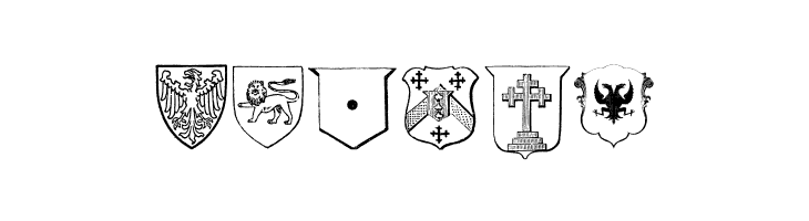 Blasons Free  Free Fonts Download