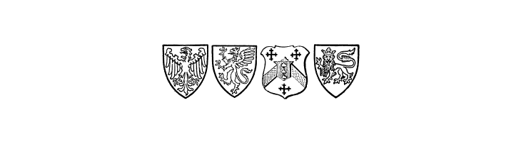 Blasons Free  Free Fonts Download