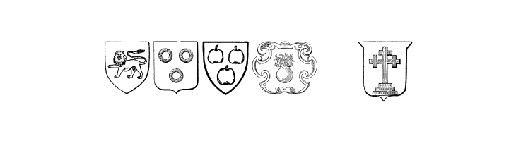 Blasons Free  Free Fonts Download