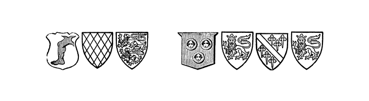 Blasons Free  Free Fonts Download