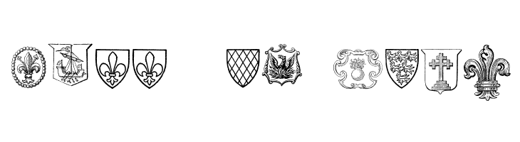 Blasons Free  Free Fonts Download