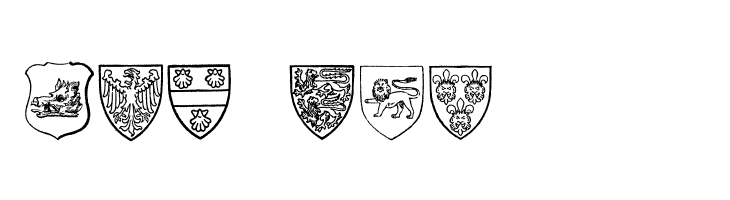 Blasons Free  Free Fonts Download