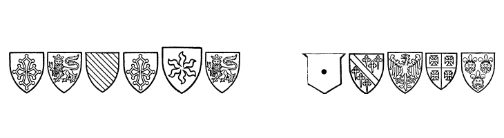 Blasons Free  Free Fonts Download