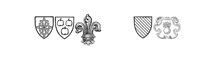 Blasons Free  Free Fonts Download