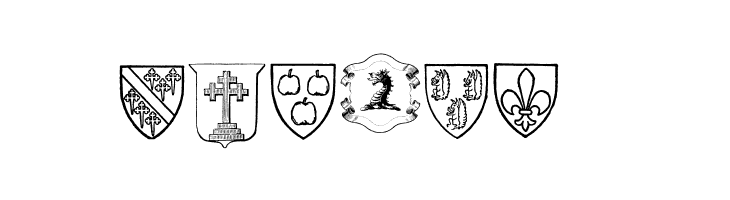 Blasons Free  Free Fonts Download