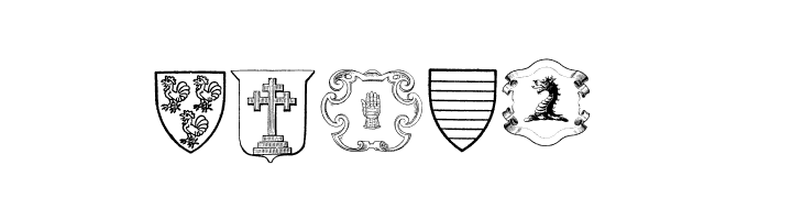 Blasons Free  Free Fonts Download