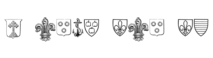Blasons Free  Free Fonts Download