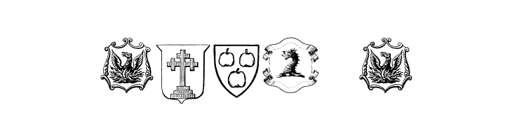 Blasons Free  Free Fonts Download