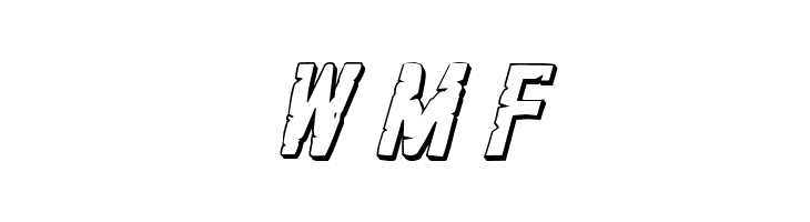 G.I. Incognito 3D Italic  Free Fonts Download