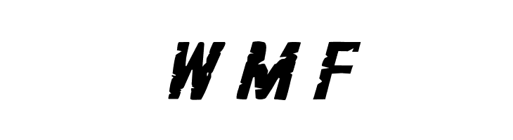 G.I. Incognito Expanded Italic  Free Fonts Download