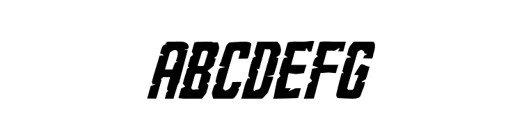 G.I. Incognito Italic  Free Fonts Download