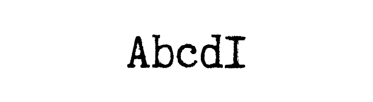 Abcd1 Truetypewriter PolyglOTT Font