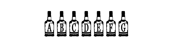Whiskey Bottle  Free Fonts Download