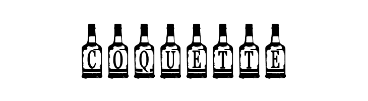Whiskey Bottle  Free Fonts Download