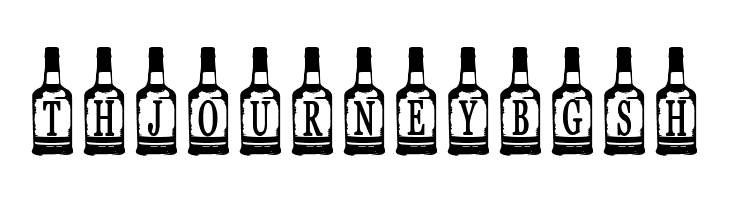 Whiskey Bottle  Free Fonts Download