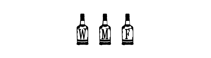 Whiskey Bottle  Free Fonts Download