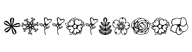 Janda Flower Doodles  Free Fonts Download