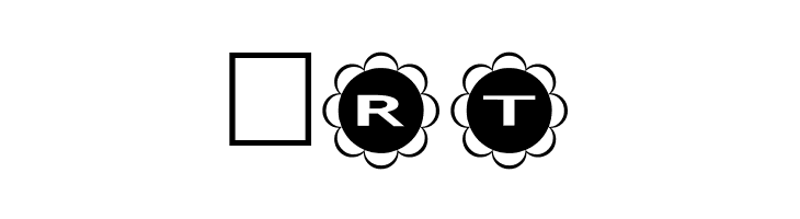 AlphaShapes flowers  Free Fonts Download