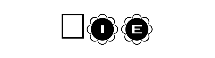 AlphaShapes flowers  Free Fonts Download