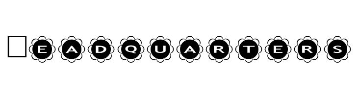 AlphaShapes flowers  Free Fonts Download