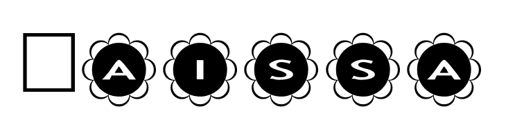 AlphaShapes flowers  Free Fonts Download