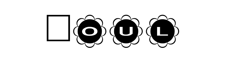 AlphaShapes flowers  Free Fonts Download