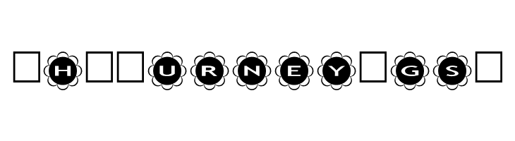 AlphaShapes flowers  Free Fonts Download