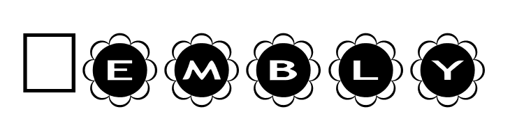 AlphaShapes flowers  Free Fonts Download