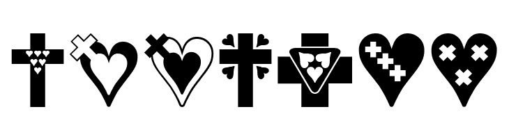 Crosses n Hearts  Free Fonts Download