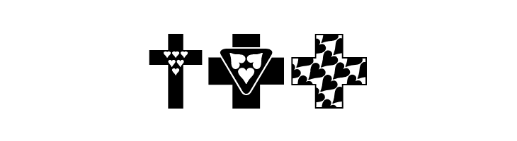Crosses n Hearts  Free Fonts Download