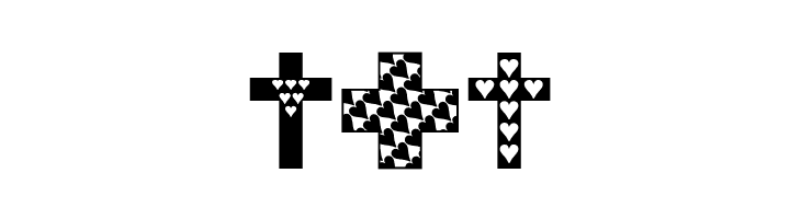 Crosses n Hearts  Free Fonts Download