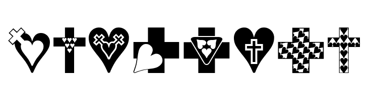 Crosses n Hearts  Free Fonts Download