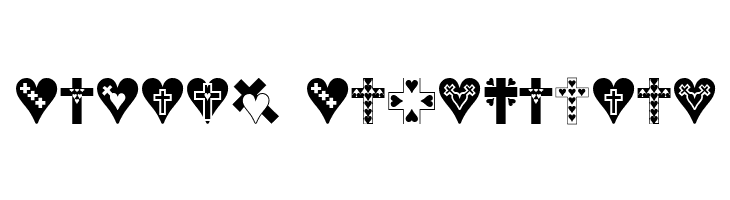 Crosses n Hearts  Free Fonts Download