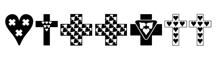 Crosses n Hearts  Free Fonts Download