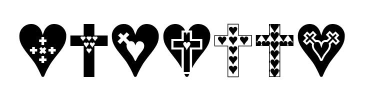 Crosses n Hearts  Free Fonts Download