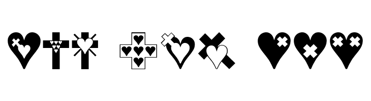 Crosses n Hearts  Free Fonts Download