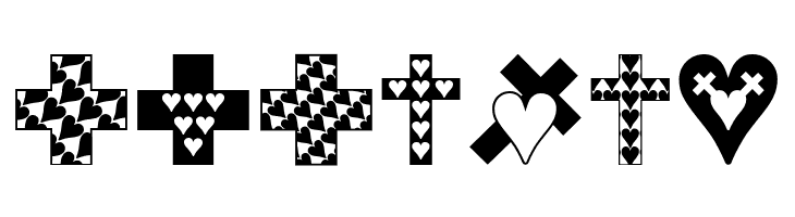 Crosses n Hearts  Free Fonts Download
