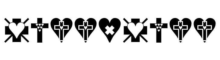 Crosses n Hearts  Free Fonts Download