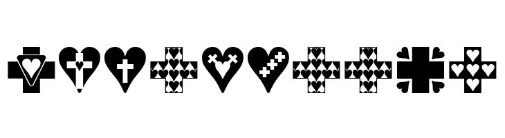 Crosses n Hearts  Free Fonts Download